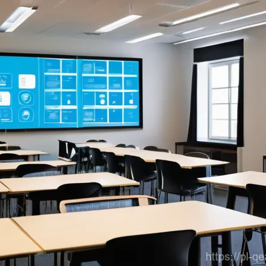 모듈식 교육과정과 교육 혁신 동향 - **Prompt 1: Future of Flexible Learning**
A bright, modern, and spacious learning environment, f...
